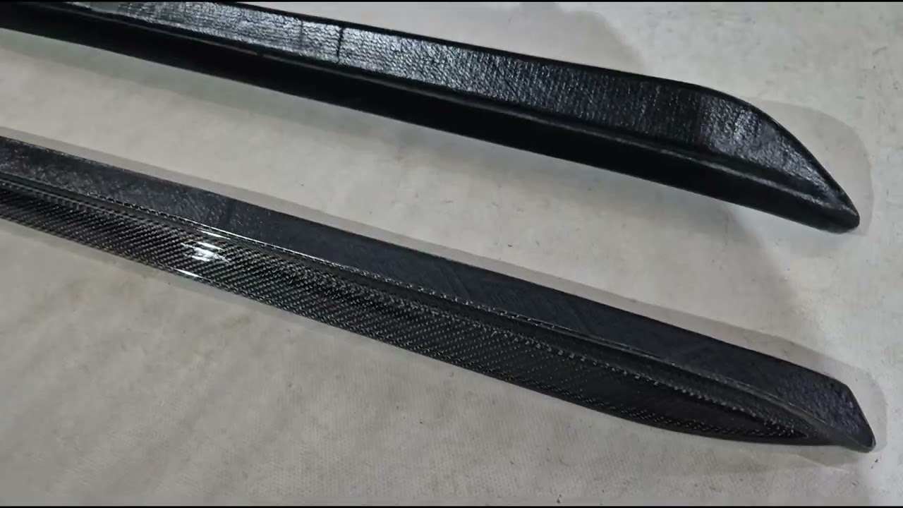 Накладки на пороги V4 (для G20, Карбон) Video 2