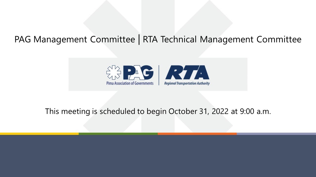 PAG Management Committee | RTA Technical Management Committee - Oct 31, 2022 9:00 a.m.