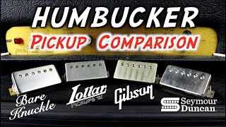 Video thumbnail for Humbucker Pickup Comparison | Bare Knuckle/Lollar/Gibson/Seymour Duncan | PAF style | Shootout by Kaven Girouard