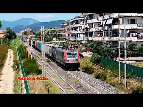 E494 ed E652 in testa ai merci TCS Milano Smistamento - Villa San Giovanni Bolano - Bicocca