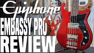 Video thumbnail for Epiphone Embassy Pro - A Budget Gibson Thunderbird By Any Other Name - LowEndLobster Review by LowEndLobster