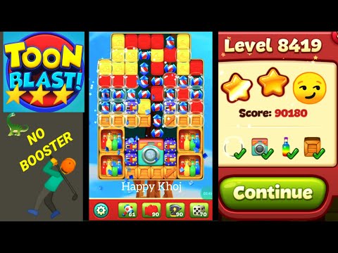 Toon Blast Level 8419 👍Easy Clear Guide🤺✨