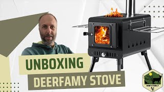 How to Set Up the DEERFAMY Tent Stove | Complete Unboxing and Assembly Guide