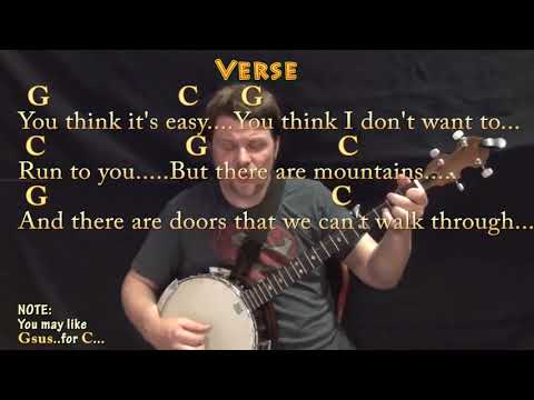 Rewrite the Stars (The Greatest Showman) Banjo Cover Lesson in G with Chords/Lyrics