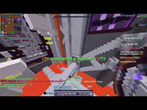 15h cheating on stream (hypixel skyblock)