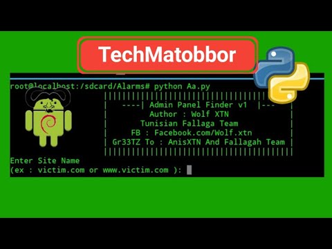 Admin Panel Finder Python Script Gnuroot Linux Tutorial