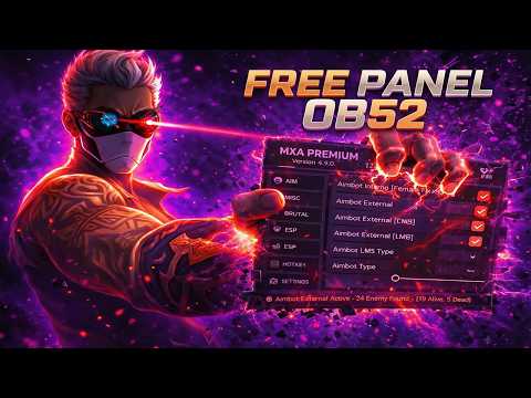 FREE FIRE PC PANEL OB52 🎯 AIMBOT RAGE PANEL | EVERY DAY FREE PANEL FOR ALL SERVER SAFE
