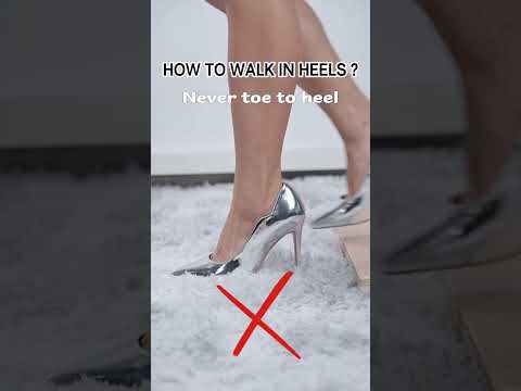 How to walk in heels？ #heel #heelsshoes #highheels #shoes