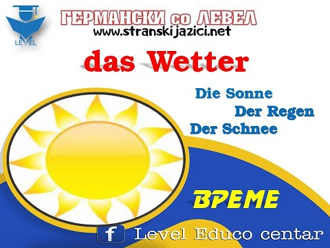Germanski jazik - Vreme (das Wetter)  - Lekcija 25