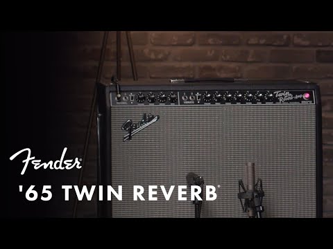 Fender '65 Twin Reverb 120V 85W Guitar Amplifier with Dual 12-Inch Speakers (Black and Silver)