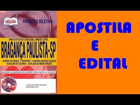Apostila Servente, Auxiliar de Cozinha Instituto Social Med Life 2018