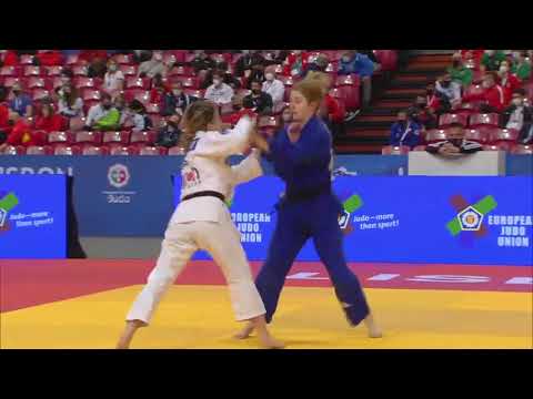 KRASNIQI Distria (KOS) vs GIORDA Francesca (ITA) World Judo European Seniors  2021 / Round 2 -48 kg