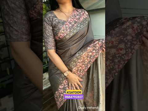 Tussar cottonsilk saree KSAT009 Diwali collections contact 9884792857 💥💥 #trending #diwali