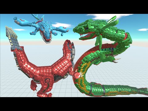 Legendary Pokemon Battle Royale - Animal Revolt Battle Simulator | RAYQUAZA vs Kyogre vs Groudon