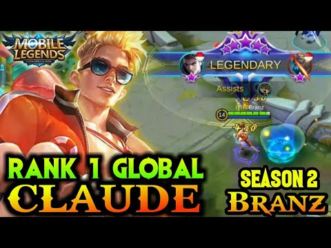 Rank 1 Global Claude, Season 2 - By Branz | Mobile Legends