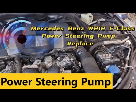 Mercedes Benz W212 E Class Power Steering Pump Replace
