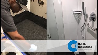 How to waterproof under the tile with CIM Industries products
