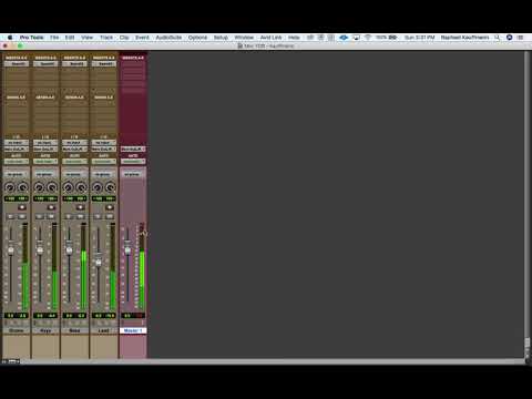 Pro Tools - Adding a Master Fader & Balancing Track Volumes