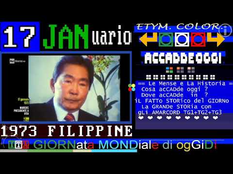 1973 Filippine, Enzo Biagi intervista Marcos * 17 GENNaio * videoscheda di RAI STORIA ACCADDE OGGi