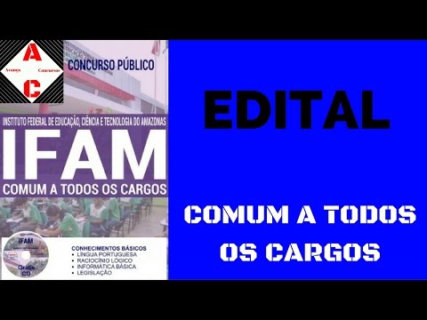 Edital Concurso IFAM 2016 - Comum a Todos os Cargos