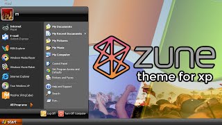 Microsoft's Zune Theme for Windows XP - Overview & Installation