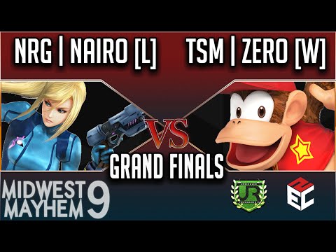 Midwest Mayhem 9 GRAND FINALS - NRG | Nairo [L] (ZSS, Mewtwo, Cloud) vs TSM | ZeRo [W] (Diddy Kong)