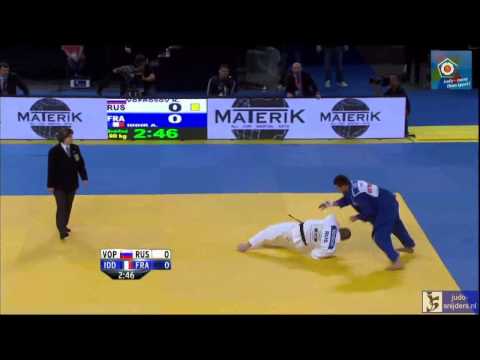 Judo 2014 European Championships Montpellier: Voprosov (RUS) - Iddir (FRA) [-90kg] semi-final