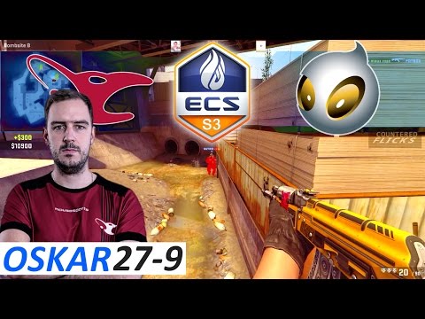 oskar 27-9  POV / dignitas vs mousesports / Overpass / CS:GO ECS Season 3 Europe