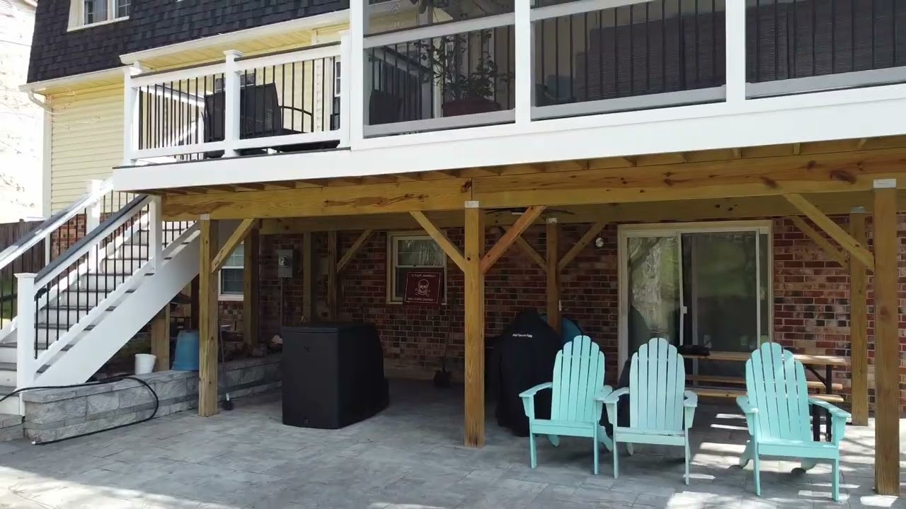 Screen Porch, TimberTech Decking & Framing & Patio Complete Project