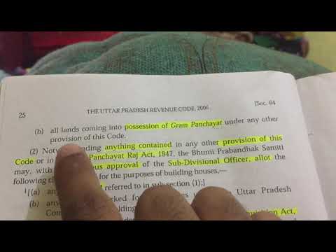 Section 63 of up revenue code 2006 land which may be alloted for abadi sites.