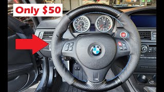Best $50 Mod! Steering Wheel Cover for Your BMW E9X M3