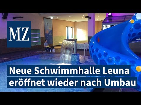 Erster Besuch in der neuen Schwimmhalle Leuna