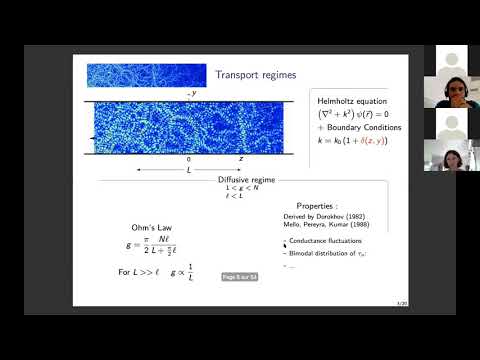 (GT2/GT6) - V. Pagneux - Quelques effets de symétrie sur la propagation en milieu désordonné