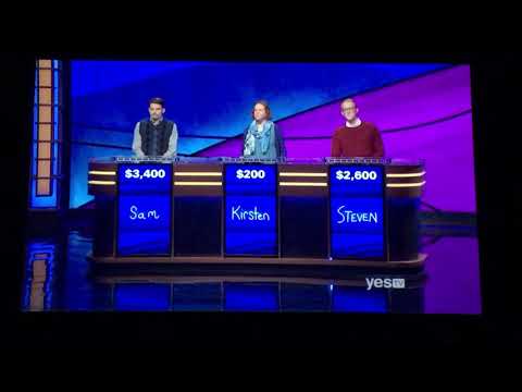 Jeopardy, Sam Kavanaugh Day 2 - 1st Daily Double (7/11/19)