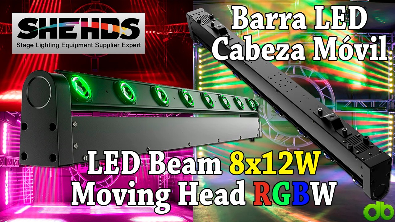 <strong>SHEHDS Beam 8x12W RGBW Moving Head Unboxing</strong>