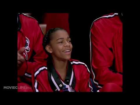 Like Mike 2002 official trailer frame with Bow Wow in Knights jersey driving to the basket