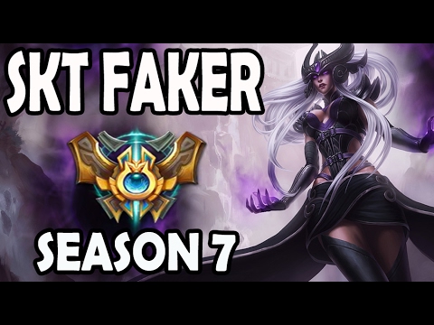 SKT T1 FAKER plays SYNDRA vs A Korean Challenger RYZE