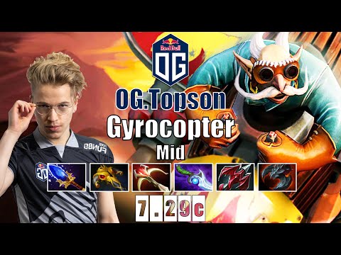 Gyrocopter Mid | OG.Topson | TI9 DIFFUSAL BLADE GYROCOPTER IS BACK | 7.29c Gameplay Highlights