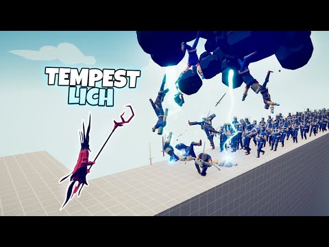 NEW TEMPEST LICH DEFENDS THE BRIDGE vs EVERY FACTION | TABS Update Gameplay