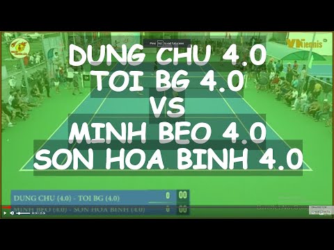 Dung Chu 4.0  - Toi Bg 4.0  vs Minh Beo 4.0  - Son Hoa Binh 4.0  * 3908 Vntennis - Minh Thu 2020