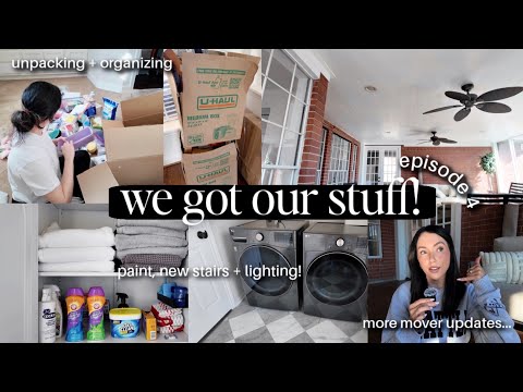unpacking and organizing! *don't* do this for a cross-country move...moving 𝒗𝒍𝒐𝒈 ep. 4
