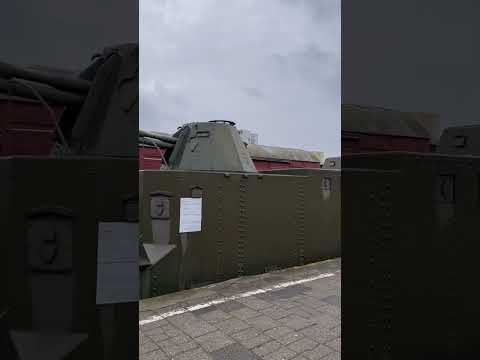 WWII German Wehrmacht Armored Locomotive (Warsaw, Poland) #travel #trains #warzone #shorts