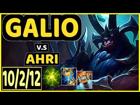 GALIO vs AHRI - 10/2/12 KDA MID CHALLENGER GAMEPLAY - NA