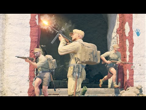Enlisted Gameplay - Italy/Germany vs United Kingdom/USA - Kahif Cave - Battle of Tunisia