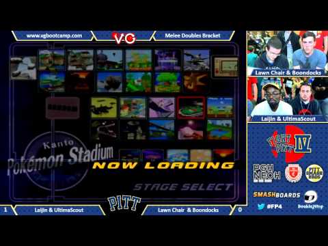 FP4 - Laijin & UltimaScout Vs. Lawn Chair & Boondocks - SSBM Doubles - Smash Bros. Melee