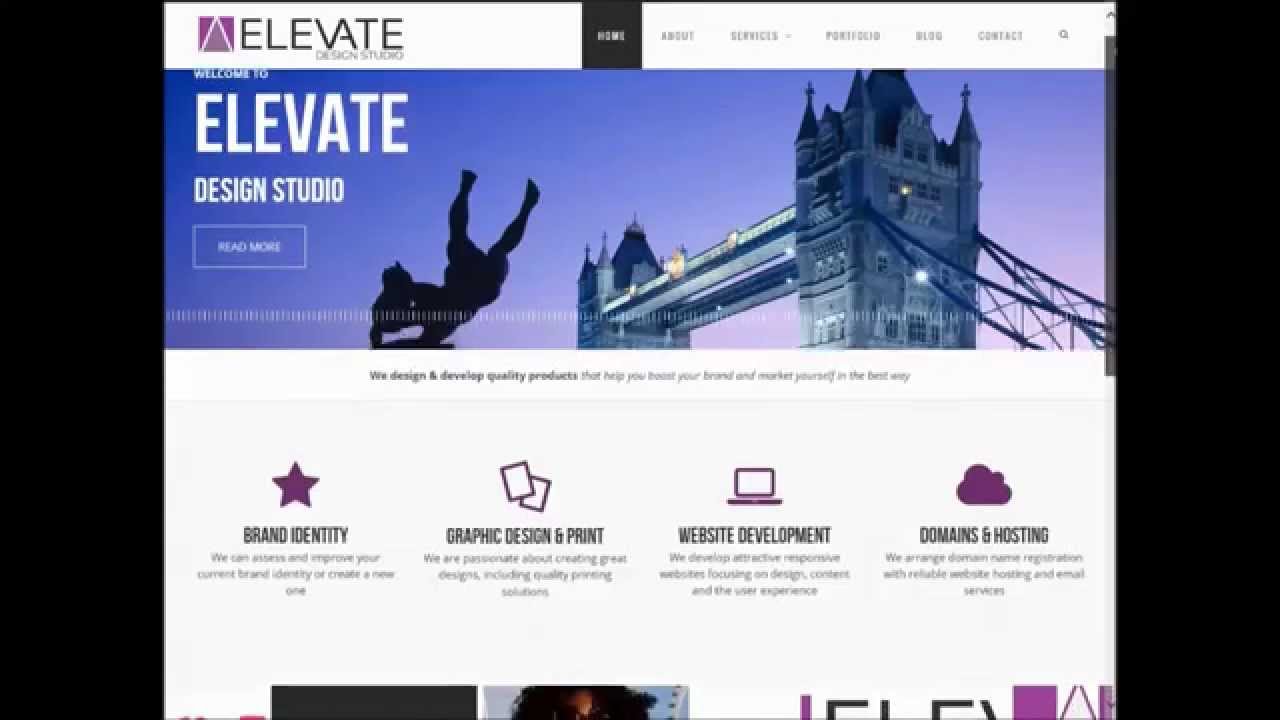 Website Preview: Elevate Design Studio