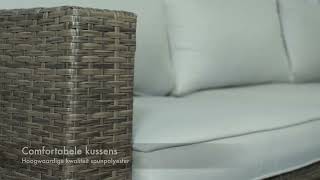 Garden Impressions Cayman loungeset – inclusief fauteuil – kleur organic grey | Boender Outdoor