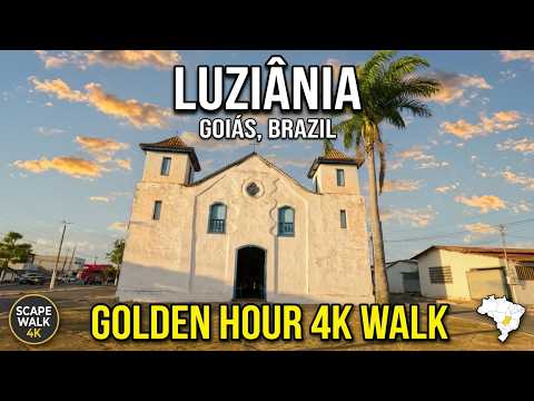 Luziânia, Goiás 🇧🇷 | Golden Hour 4K Walking Tour – Nossa Senhora do Rosário to the Biological Park