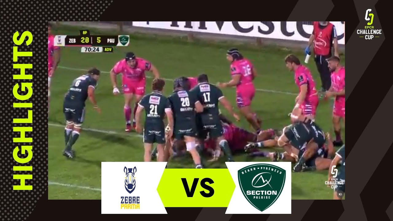Extended Highlights - Zebre Parma v Section Paloise | EPCR Challenge Cup Cup 2025/26