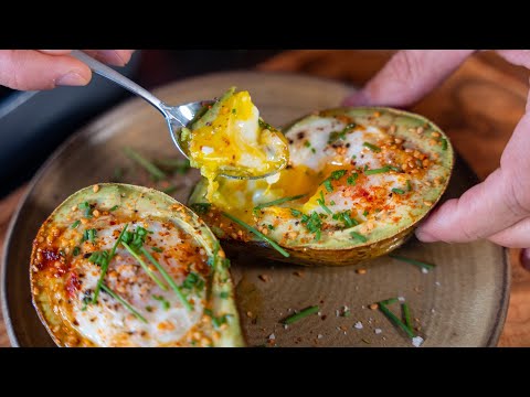 Recette de l'avocat grillé à l'oeuf, super bon et surprenant... au four ou au airfryer